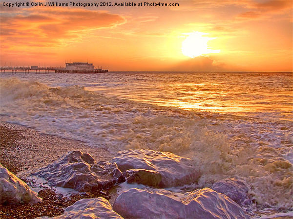 Worthing Beach Sunrise 2 Picture Board by Colin Williams Photography