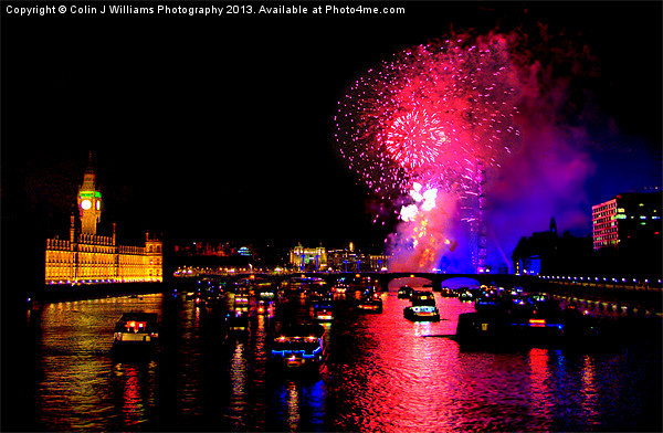 Goodbye 2012 From London 2 Picture Board by Colin Williams Photography