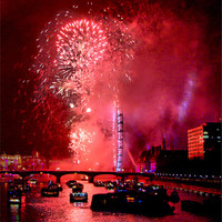 Buy canvas prints of Goodbye 2012 From London 3 by Colin Williams Photography