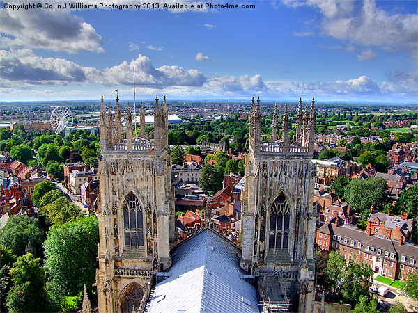The View From York Minster Picture Board by Colin Williams Photography