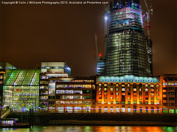 Building The Shard Picture Board by Colin Williams Photography