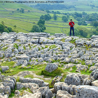Buy canvas prints of Malham Cove Limestone Pavement by Colin Williams Photography