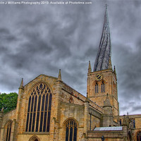 Buy canvas prints of Chesterfield Crooked Spire 1 by Colin Williams Photography