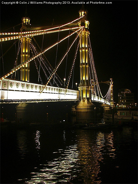 Albert Bridge, River Thames, London Picture Board by Colin Williams Photography