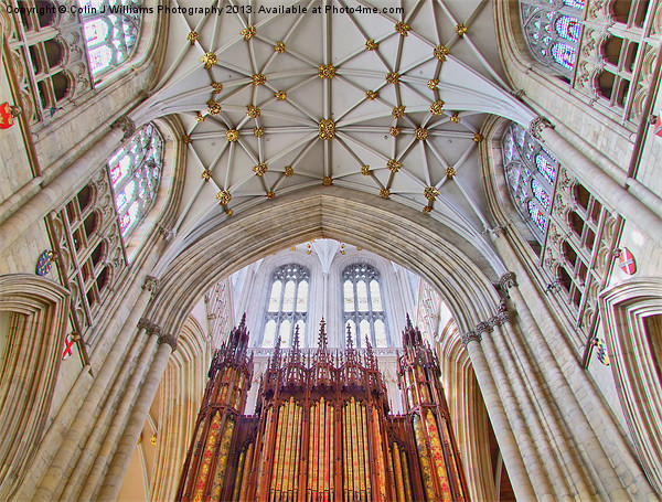 The Organ - York Minster Picture Board by Colin Williams Photography
