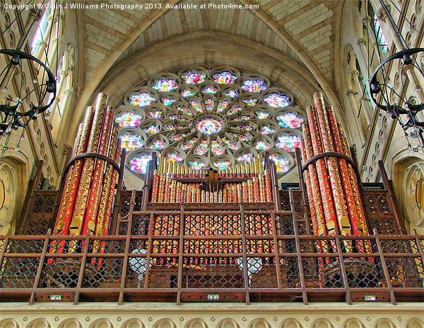 The Organ - Arundel Cathederal Picture Board by Colin Williams Photography