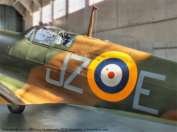 Sunlight On Spitfire Picture Board by Colin Williams Photography