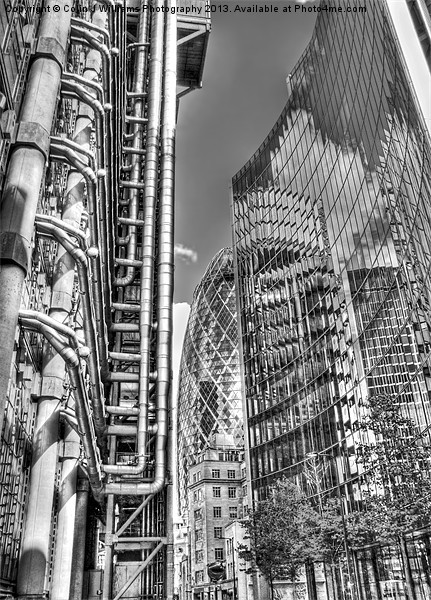 The Lloyds Building - The Gherkin - The Willis Bui Picture Board by Colin Williams Photography