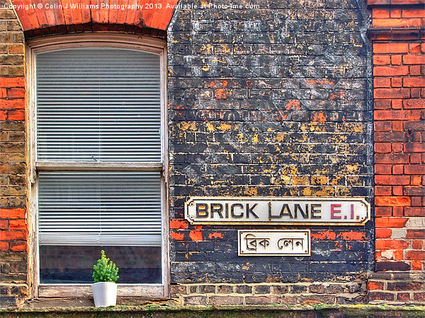 Brick Lane E1 Picture Board by Colin Williams Photography
