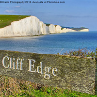 Buy canvas prints of Clff Edge - Seven Sisters by Colin Williams Photography