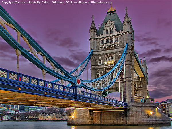 Tower Bridge From Below Picture Board by Colin Williams Photography