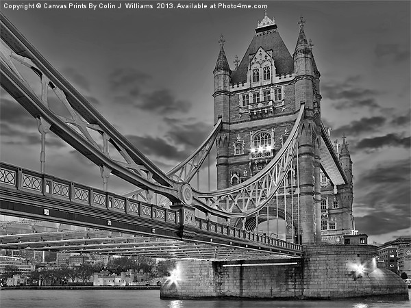 Tower Bridge From Below Picture Board by Colin Williams Photography
