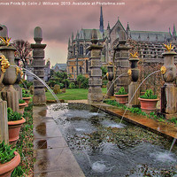 Buy canvas prints of The Collector Earls Garden Arundel Castle 1 by Colin Williams Photography