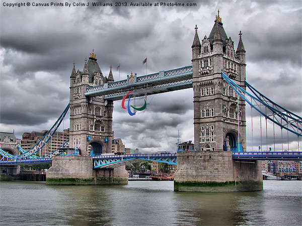 Para Olympic London 2012 - Tower Bridge Picture Board by Colin Williams Photography