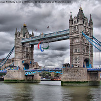 Buy canvas prints of Para Olympic London 2012 - Tower Bridge by Colin Williams Photography