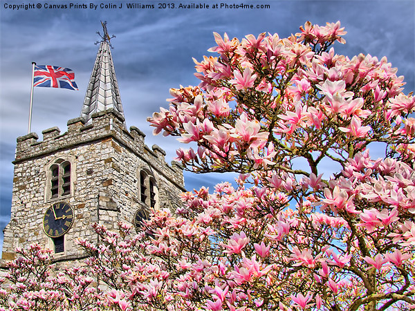 St Lawrence Church - Chobham Picture Board by Colin Williams Photography