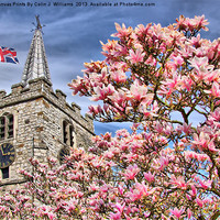 Buy canvas prints of St Lawrence Church - Chobham by Colin Williams Photography