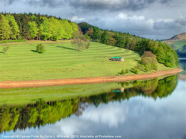 Ladybower Reflections Picture Board by Colin Williams Photography