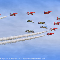 Buy canvas prints of Red Arrows And 