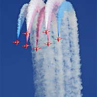 Buy canvas prints of Reaching For The Sky - The Red Arrows by Colin Williams Photography