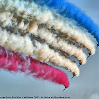 Buy canvas prints of Cookin On Gas !! - The Red Arrows - Duxford 26.05. by Colin Williams Photography