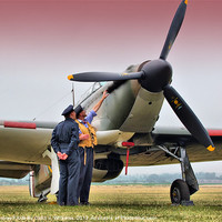Buy canvas prints of Hurricane - Duxford Flying Legends 2013 by Colin Williams Photography