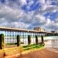 Buy canvas prints of Worthing Pier 1 by Colin Williams Photography