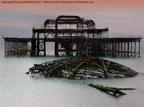 The West Pier Brighton Picture Board by Colin Williams Photography