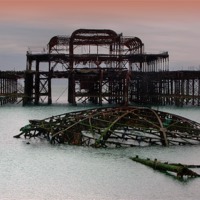 Buy canvas prints of The West Pier Brighton by Colin Williams Photography