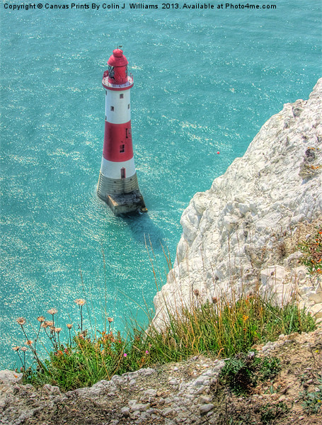The Lighthouse From Beachy Head Picture Board by Colin Williams Photography