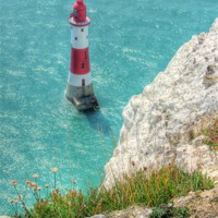 Buy canvas prints of The Lighthouse From Beachy Head by Colin Williams Photography