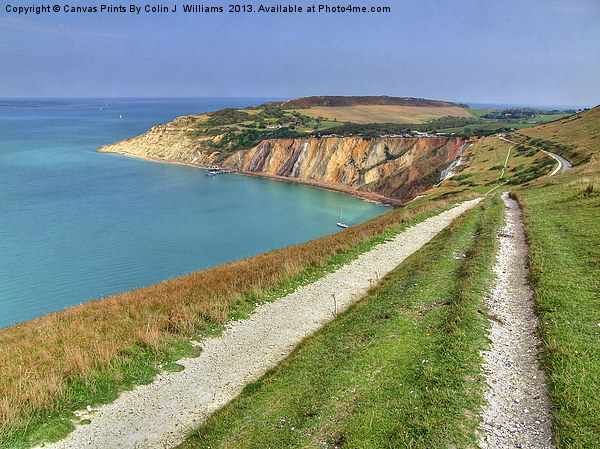 Alum Bay Isle of wight 3 Picture Board by Colin Williams Photography