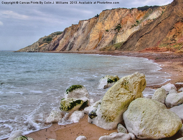Alum Bay Isle of wight 5 Picture Board by Colin Williams Photography