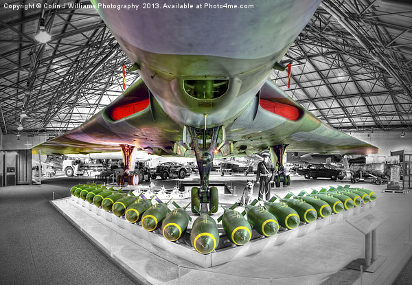Vulcan and Bombs - R.A.F. Museum Hendon 1 Picture Board by Colin Williams Photography