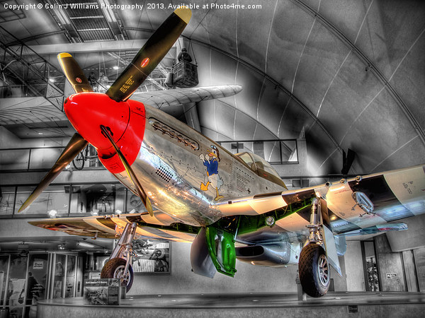 North American P-51D Mustang - Hendon Picture Board by Colin Williams Photography