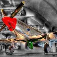 Buy canvas prints of North American P-51D Mustang - Hendon by Colin Williams Photography