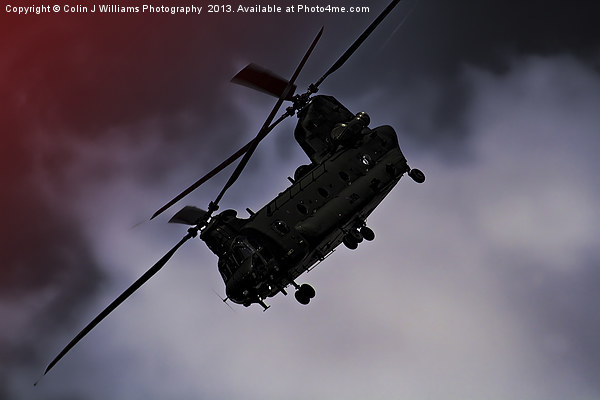 Chinook - Night Flight ! Picture Board by Colin Williams Photography
