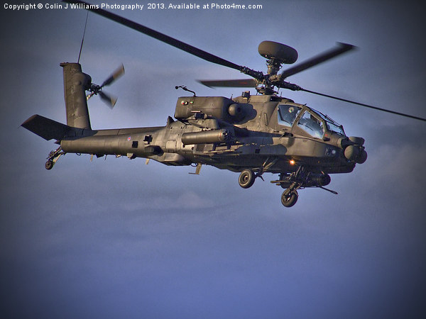 Apache Attack Chopper Picture Board by Colin Williams Photography