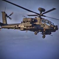 Buy canvas prints of Apache Attack Chopper by Colin Williams Photography