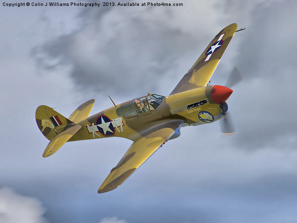Merlin-Engined P-40F Picture Board by Colin Williams Photography