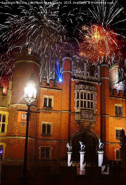 Hampton Court Palace Fireworks Picture Board by Colin Williams Photography