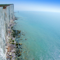 Buy canvas prints of Chalk Cliffs near Beachy Head by Colin Williams Photography