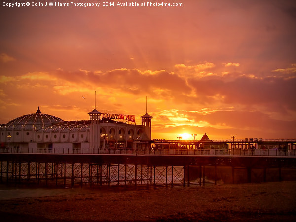 Big Sky - Brighton Pier Picture Board by Colin Williams Photography