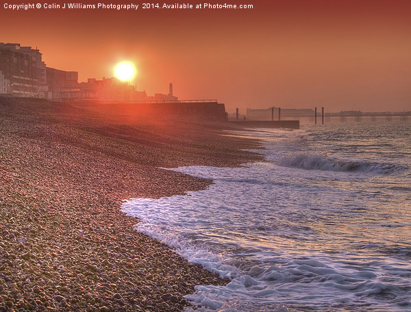 Brighton Seafront Sunrise 1 Picture Board by Colin Williams Photography