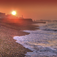Buy canvas prints of Brighton Seafront Sunrise 1 by Colin Williams Photography