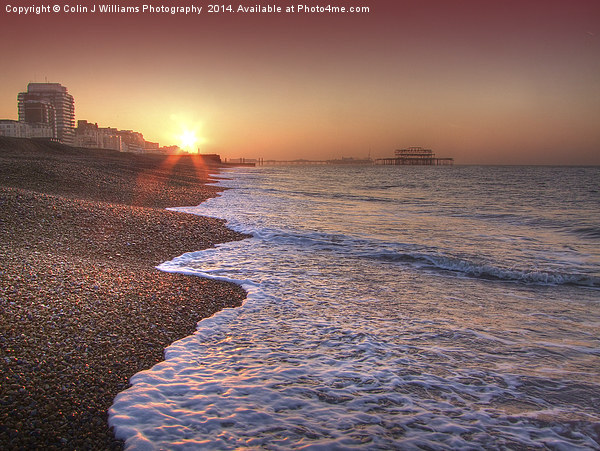 Brighton Seafront Sunrise 2 Picture Board by Colin Williams Photography