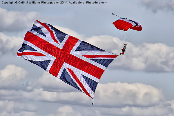 Flying The Flag 2 - The Red Devils - Duxford 2014 Picture Board by Colin Williams Photography