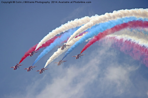  Looping Through Cloud - The Red Arrows. Picture Board by Colin Williams Photography