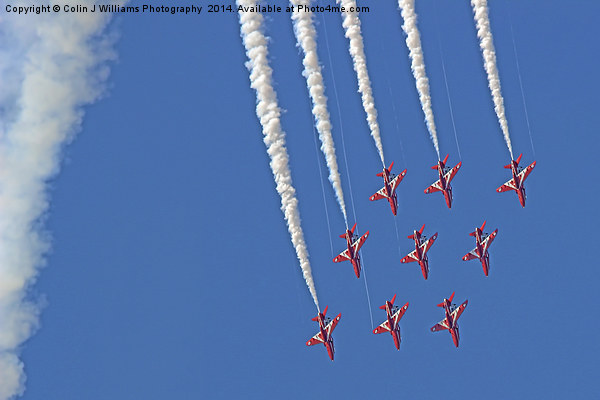  Diamond Nine Loop - The Red Arrows !! Picture Board by Colin Williams Photography