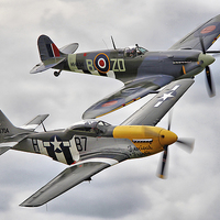 Buy canvas prints of  A Close Pass - Dunsfold 2014 by Colin Williams Photography